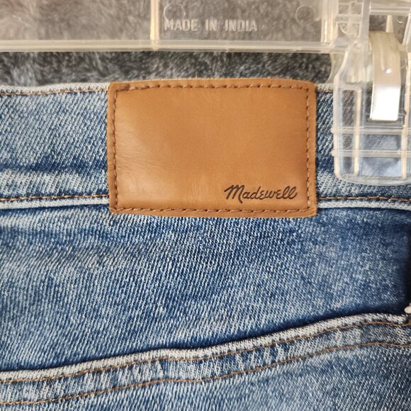 Madewell Medium Wash 10" High-Rise Skinny Blue Jeans Button Fly Size 27 x 26 EUC - Picture 11 of 11